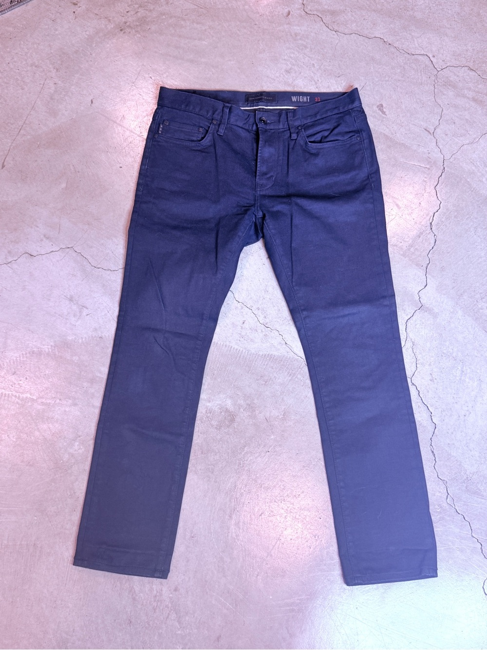 John Varvatos Slim Straight Jeans in Dark Navy